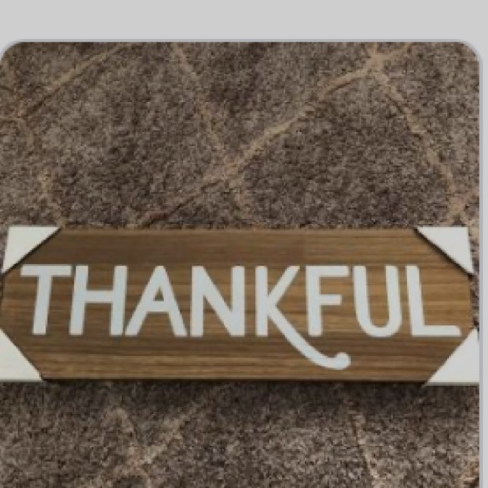 New wooden sign